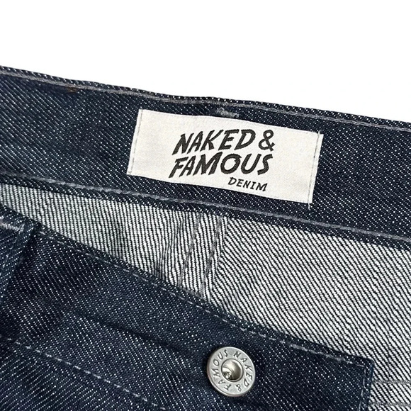 Naked & Famous Denim Super Skinny Guy Indigo Selvedge Jeans Mens 30 - Picture 5 of 12